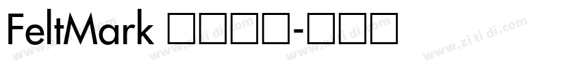 FeltMark 常规斜体字体转换